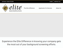 Tablet Screenshot of elitebackgrounds.com